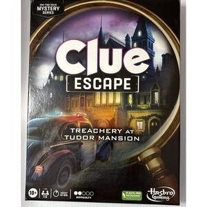 Hasbro Clue Escape Board Game Treachery at TUDOR Mansion Edition - Brand New